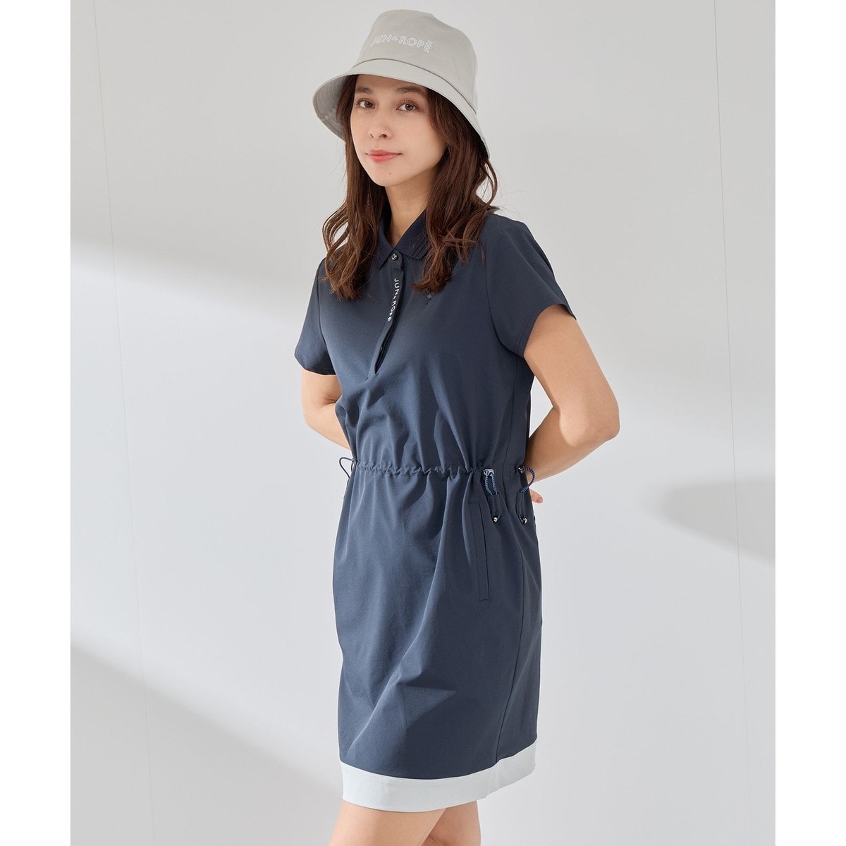 NEW】ジュン＆ロぺ（JUN&ROPE'）/【撥水】【ストレッチ】シアサッカー