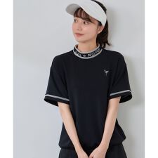 【セットアップ対応】ダンボールニット5分袖配色プルオーバー