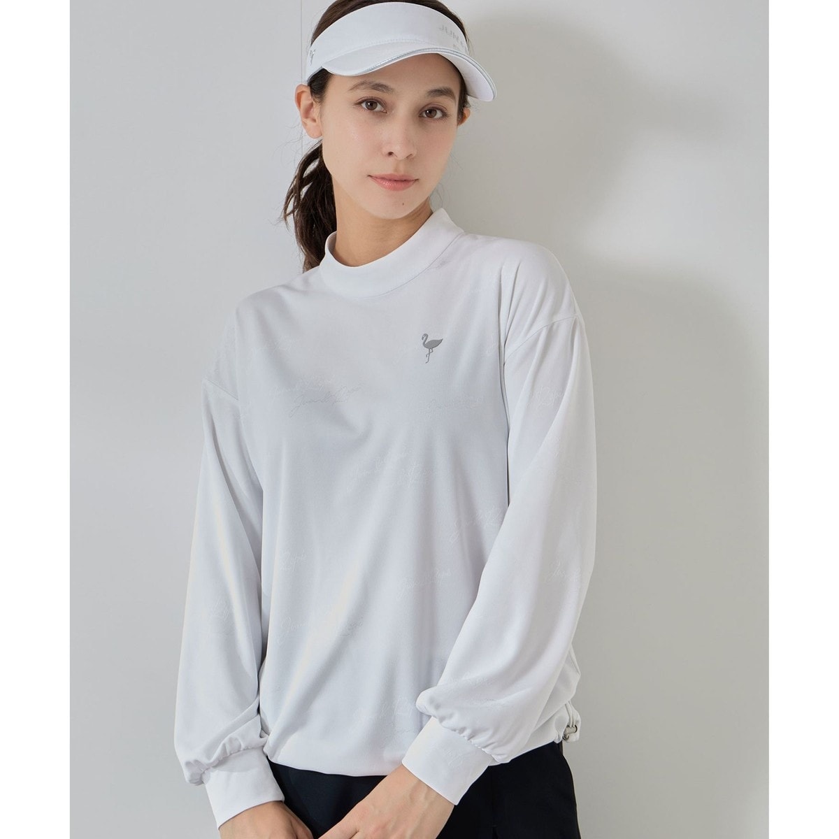 JUN&amp;ROPE’ - coco 中古 ジュン＆ロペ JUN&amp;ROPE レディース フルジップアウター M 白 ホワイト 長袖ダブルジップパーカー 2WAY 総柄 JUN&ROPE' - coco 中古 ジュン＆ロペ JUN&ROPE レディース