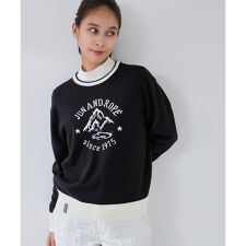 マウンテン柄クルーネックニット