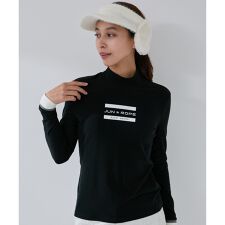 フロントロゴ長袖モックプルオーバー/保温・吸湿発熱