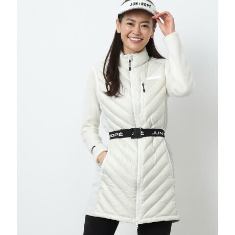 異素材コンビ配色ダウンワンピース ジュン ロぺ Jun Rope Ere190 ファッション通販 マルイウェブチャネル