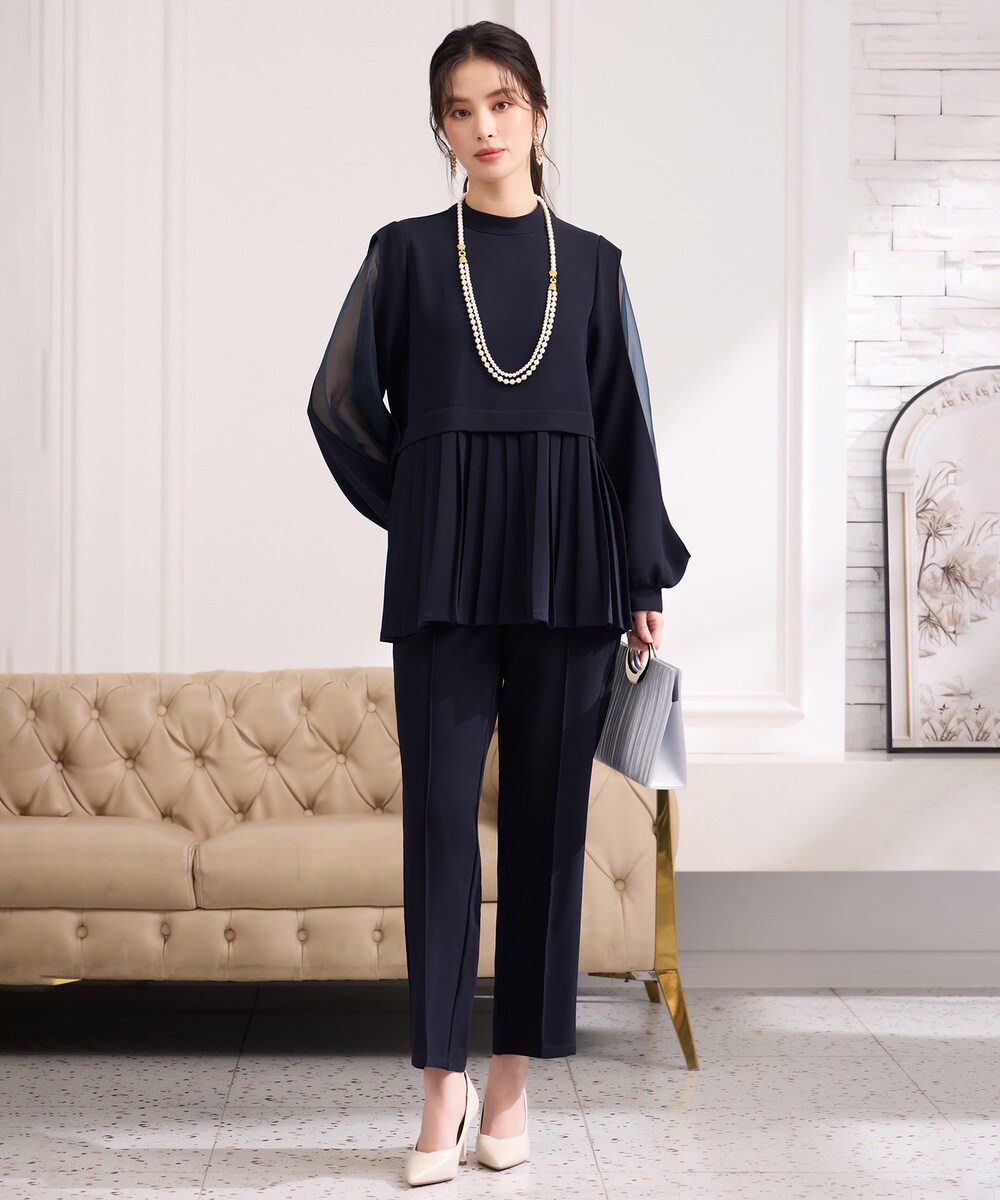 セットアップ パーティーパンツドレス 大きいサイズ | ドレスプラス