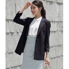 ジャケット スーツジャケット レディース 大きいサイズ 着痩せ