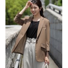 ジャケット スーツジャケット レディース 大きいサイズ 着痩せ