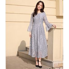 ドレスプラス(DRESS+)のワンピース 結婚式 レースドレス パーティードレス 二次会