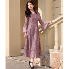 ドレスプラス(DRESS+)のワンピース 結婚式 レースドレス パーティードレス 二次会