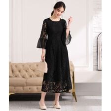 ドレスプラス(DRESS+)のワンピース 結婚式 レースドレス パーティードレス 二次会