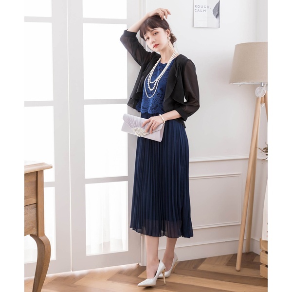 薄手シフォンパーティーボレロ | ドレスプラス(DRESS+) | CY3391