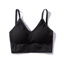 セゾン ド パピヨン(SAISON DE PAPILLON)のリブ編みミディ丈ブラトップ