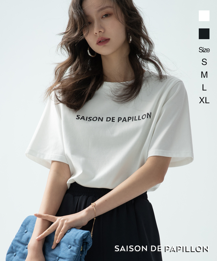Saison de papillonロゴTシャツ | セゾン ド パピヨン(SAISON DE 