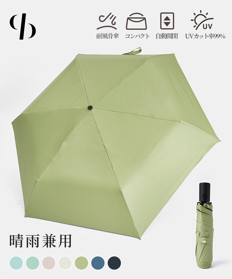 晴雨兼用折りたたみ傘【紫外線99％カット】 | セゾン ド パピヨン