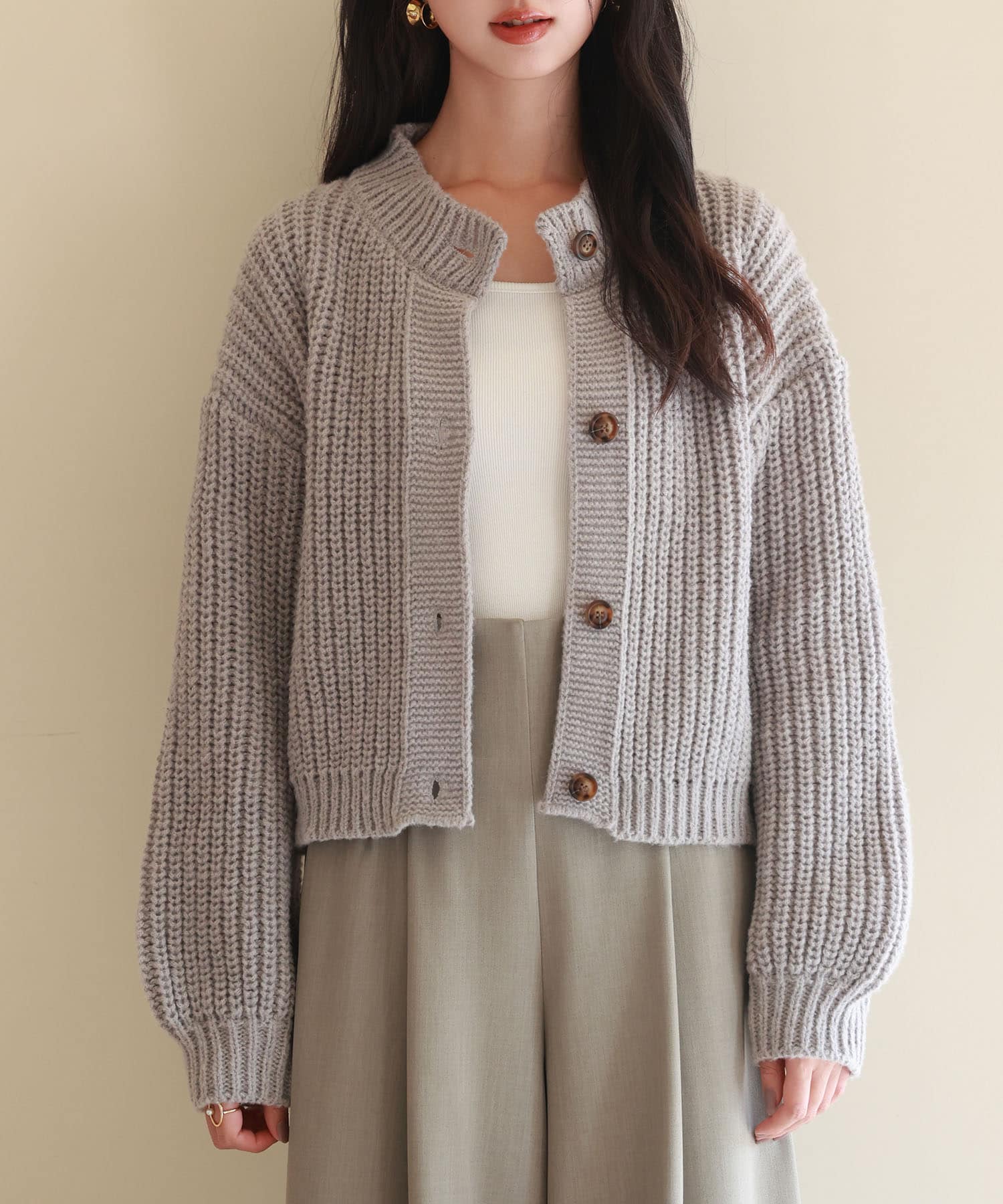 [�}���C]2way�h���b�v�V�����_�[�j�b�g/�Z�]�� �h �p�s�����iSAISON DE PAPILLON�j �O���[