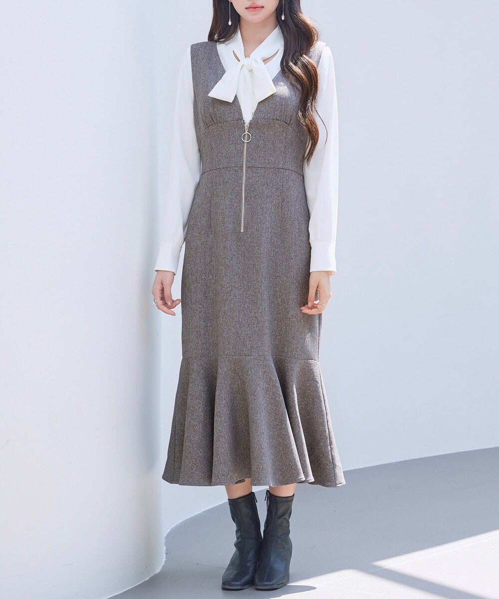 ◇チュールレイヤードAラインワンピース | ジル スチュアート(JILL