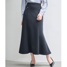 ダンボールニットのロング丈マーメイドスカート