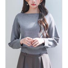 セゾン ド パピヨン(SAISON DE PAPILLON)のオフショルダー 長袖 ニットトッブス