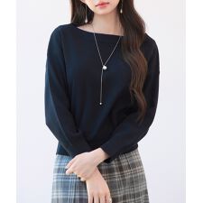 セゾン ド パピヨン(SAISON DE PAPILLON)のオフショルダー 長袖 ニットトッブス