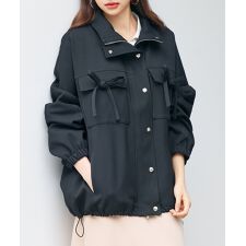 バックフリル付き オーバーサイズ ブルゾン