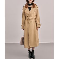 テンセル混オーバーサイズトレンチコート