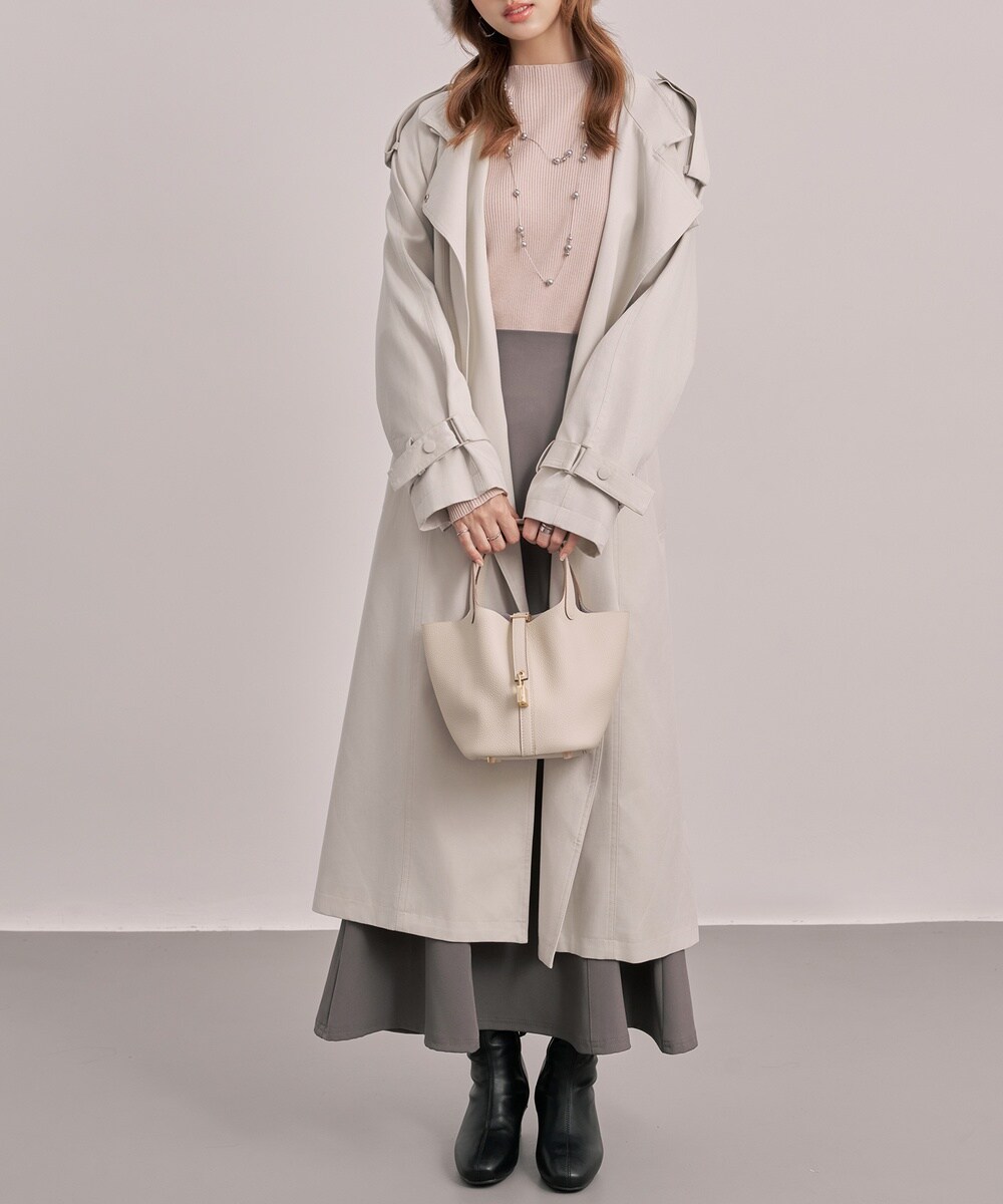 ナイロンオーバーサイズトレンチコート | ブージュルード(Bou Jeloud