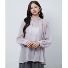 シフォンブラウスとインナー2点セット