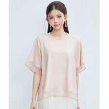 異素材ラグランスリーブTシャツ