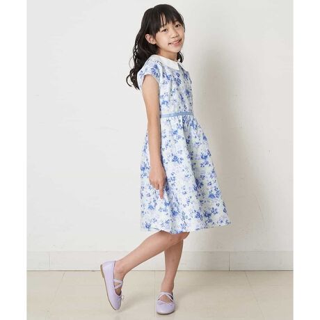 １６０ 襟付きフラワープリントフィットアンドフレアワンピース アー ヴェ ヴェ A V V Kjeer ファッション通販 マルイウェブチャネル