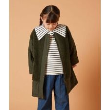 [140-150]ボア切り替えキルティングコート
