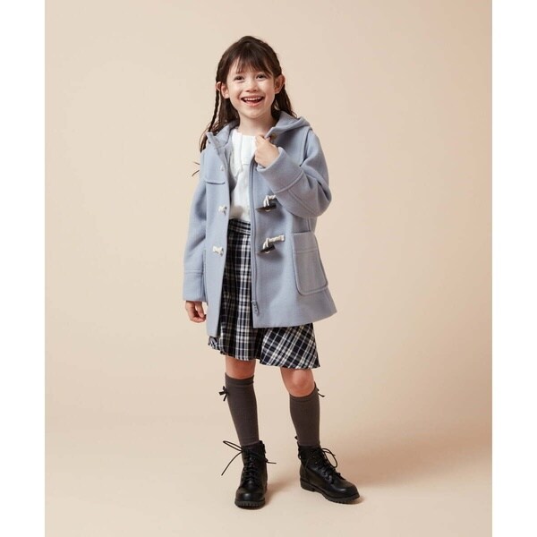 160]【選べる5色展開】ライトフェイクウールダッフルコート | アー