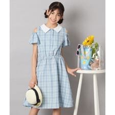 [120-160]衿付きオフショルワンピース