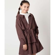 アー・ヴェ・ヴェ(a.v.v)の【セットアップ可能】[120-160]ブライトコールレイヤードフウブラウス