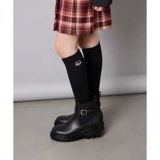 [KIDS]ハート刺繍ニーハイソックス