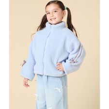 アー・ヴェ・ヴェ(a.v.v)の【お家で洗える】[120-160]ラインスリーブボアブルゾン