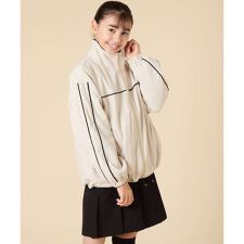[130-160]配色ラインギャザーブルゾン