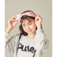 アー・ヴェ・ヴェ(a.v.v)の[KIDS]ベロアリボンカチューシャ