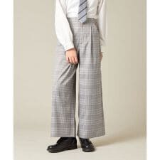 [150-160]【卒服】タックワイドパンツ