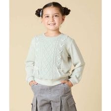 アー・ヴェ・ヴェ(a.v.v)の[120-160]ケーブルニットドッキングトレーナー