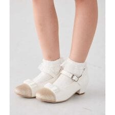 [16-18cm/19-21cm][セレモニー]レース付きショートソックス