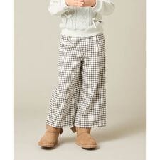 [100-160]サス付きチェックワイドパンツ