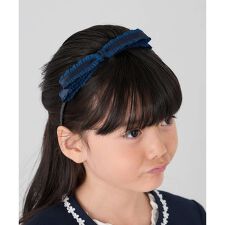 [KIDS][セレモニー]グログランフリルリボンカチューシャ