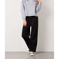 [130-160]【裏起毛】ジャージストレートパンツ