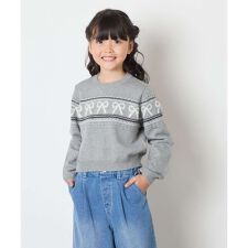 [120-160]【おうちで洗える】ふわもちノルディックニット