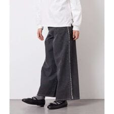 [120-160]フリンジケミカルワイドデニム