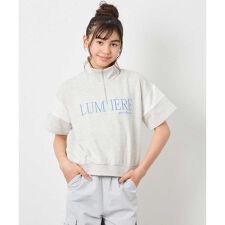 [120-160]ハーフジップロゴスウェット