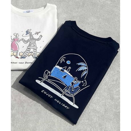 コラボ 接触冷感 イラストレーターコラボプリントワイドシルエットカットソー アー ヴェ ヴェ A V V Khkgp ファッション通販 マルイウェブチャネル