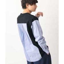 ハーフジップバック切り替えカットソー
