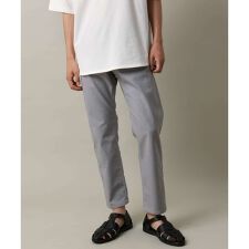 【接触冷感/イージーケア】ストレッチコードレーンパンツ（アンクル丈）