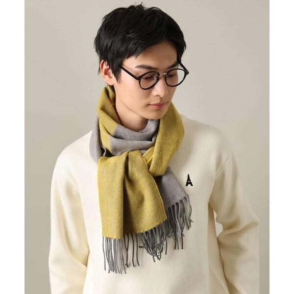 極美品　ジョンストンズ　ダブルフェイス　カシミヤ　ストール　大判　ベージュ 極美品 ジョンストンズ ダブルフェイス カシミヤ ストール 大判