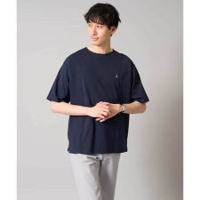 【接触冷感】エッフェル塔刺繍ボートネックカットソー