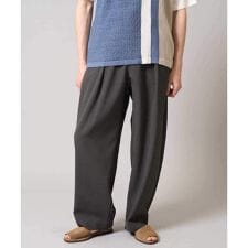 【イージーケア/接触冷感/毛玉になりにくい】ドライオックスバレルレッグイージーパンツ